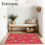 Amber Harvest Oak Leaf Flourish Design(Pink)