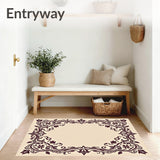 Classic Damask Scroll with Flourishing Vinework and Baroque Details(Beige)