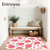 Adorable Blossom Floral Low Pile Shag(Pink)