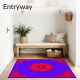 Elegant Starburst Design Featuring Radiant Points and Intricate Symmetry(Purple)