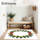 Classic Evergreen Motif with Baroque Filigree Accents(Green)