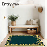 Botanical Motifs Featuring Intertwined Vines and Leaf Swirls(Gold)