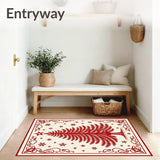Joyful Tannenbaum Pathway Featuring Elegant Botanical(Red)