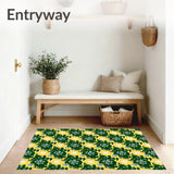 Yuletide Checkered Frosty Entryway Adornment(Yellow)