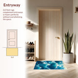 Waterproof All Season Doormat(Blue)