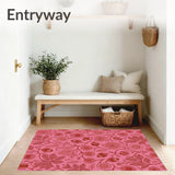 Art Nouveau Forest Canopy with Flourishing Acorn Details(Pink)