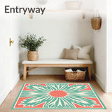 Boho Sunburst Mosaic with Modern Pastel Accents(Red)