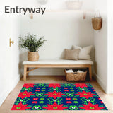 Festive Poinsettia Medallion Boho Vintage(Red)