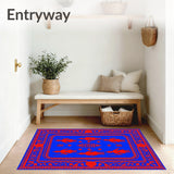 Enchanted Festivity Showcasing Stylized Soldiers and Florals(Blue)