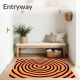 Concentric Ripple with Wavelike Ring Design(Orange)