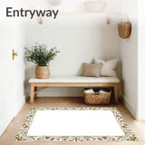 Vintage Garden Arabesque with Moody Wildflower and Scroll Embellishments(Gold)
