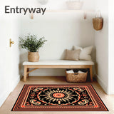 Boho Aztec Inspired Festive Celebration Floor Art(Black)