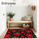 Poinsettia Bloom Vibrant Flower Festive Botanical Garden(Red)