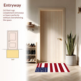 American Flag Area Rug(Red)