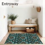 Ornate Boho Botanical Featuring Moody Leaf and Vine(Green)