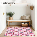 Floral Vine with Cascading Blossom Trails(Pink)