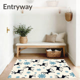 Cheerful Reindeer with Nordic Snowfall(Black)