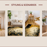 Artful Abstract Black Tones(Gold)