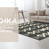 Refined Graphical Diamond Composition(Beige)