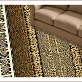 Faux Cheetah Area for Rustic Decor(Brown)