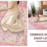 Stylish Distressed Linear Motif(Pink)