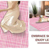 Artful Plush Abstract Layering(Pink)