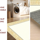 Elegant Greek Key Geometric Motif(Beige)