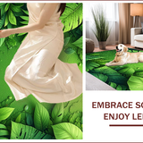 Non Slip Quick Dry Botanical Bath Mat(Green)