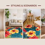 Fresh Coastal Inspired Floral Theme(Red)