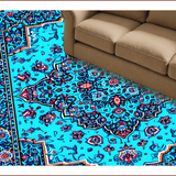 Vintage Distressed Medallion(Blue)