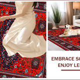Red Vintage Boho Entryway Non Slip(Red)