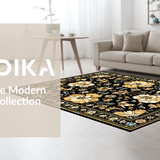 Contemporary Floral Motif(Black)