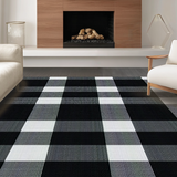 Minimalist Textured Tiled Composition(Black)