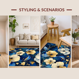Modern Playful Botanical Motif(Blue)