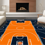 Vibrant Orange Graphic Motif(Black)