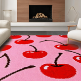 Whimsical Colorful Tufted Style(Red)