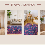 Eclectic Floral Blue Tones(Blue)