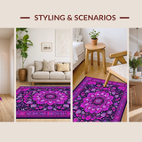 Lush Purple Floral Motif(Purple)