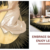 Mid Century Modern Sun Shape Design(Gold)