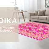 Whimsical Colorful Tiled(Pink)