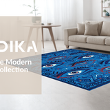 Artful Vintage Diamond Layout(Blue)