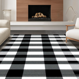 Cozy Transitional Black and White(Black)