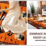 Striking Rustic Wildlife Motif(Orange)