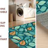 Elegant Teal and Orange Contrast(Blue)
