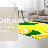 Chic Minimalist Green Leaf Motif(Yellow)
