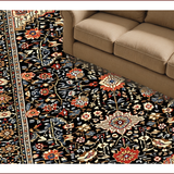 Vibrant Multi Hued Textured Weave(Black)