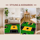 Contemporary Courtline Visual Appeal(Black)