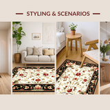 Rustic Floral Elegance in Black(White)