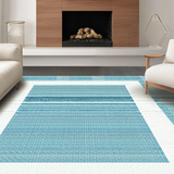 Artisanal Blue Wave Motif(Blue)