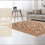 Ultra Soft Area Rug, Non Slip, Stain Resistant, Washable Area Rugs for Living Room, Bedroom, Western Aztec Non-Slip Living Room Rug(Brown) - ODIKA